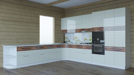 Большая угловая кухня "Бостон"